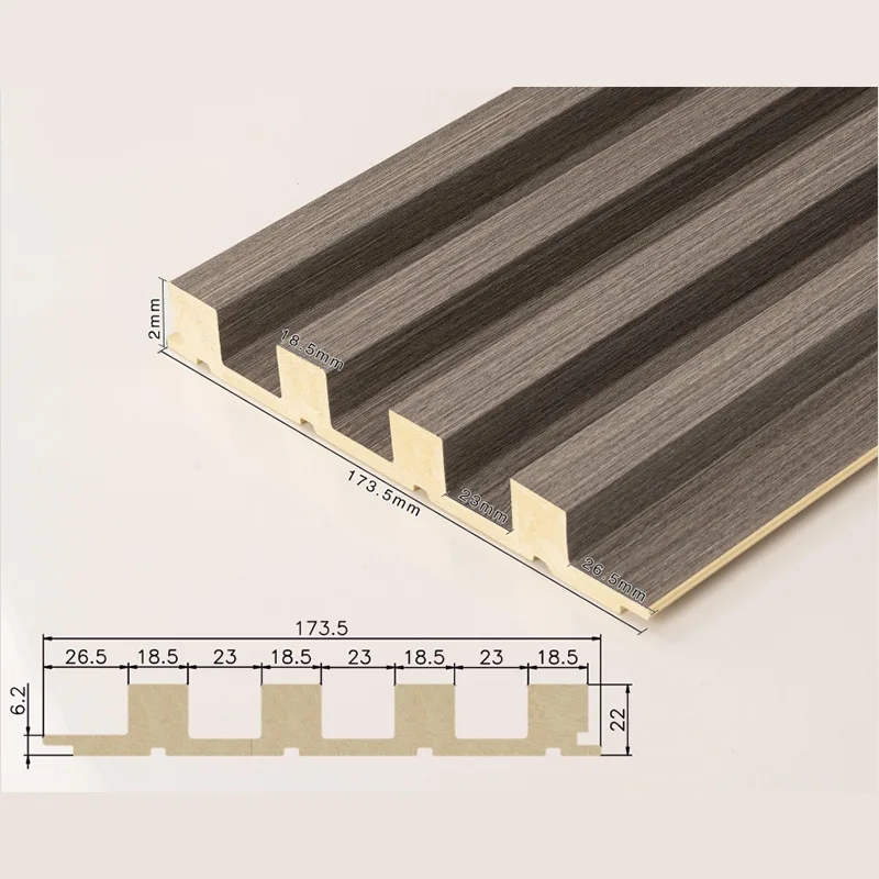 166 Kiinteä 4-ritiläinen uurrettu paneeli