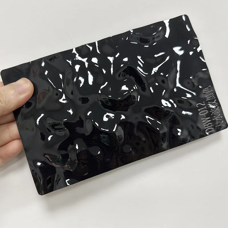 PET Water Ripple Carbon Crystal seinäpaneeli